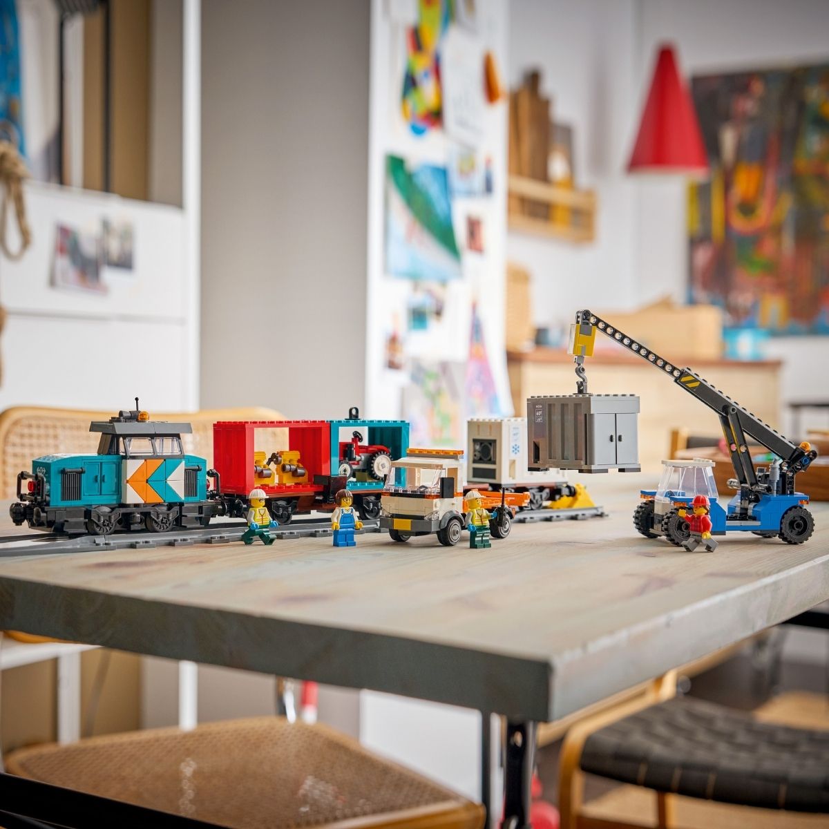 Đồ Chơi Lắp Ráp Tàu Hàng Cảng Biển Kèm Cần Cẩu & Xe Tải LEGO CITY 60509 (803 chi tiết)