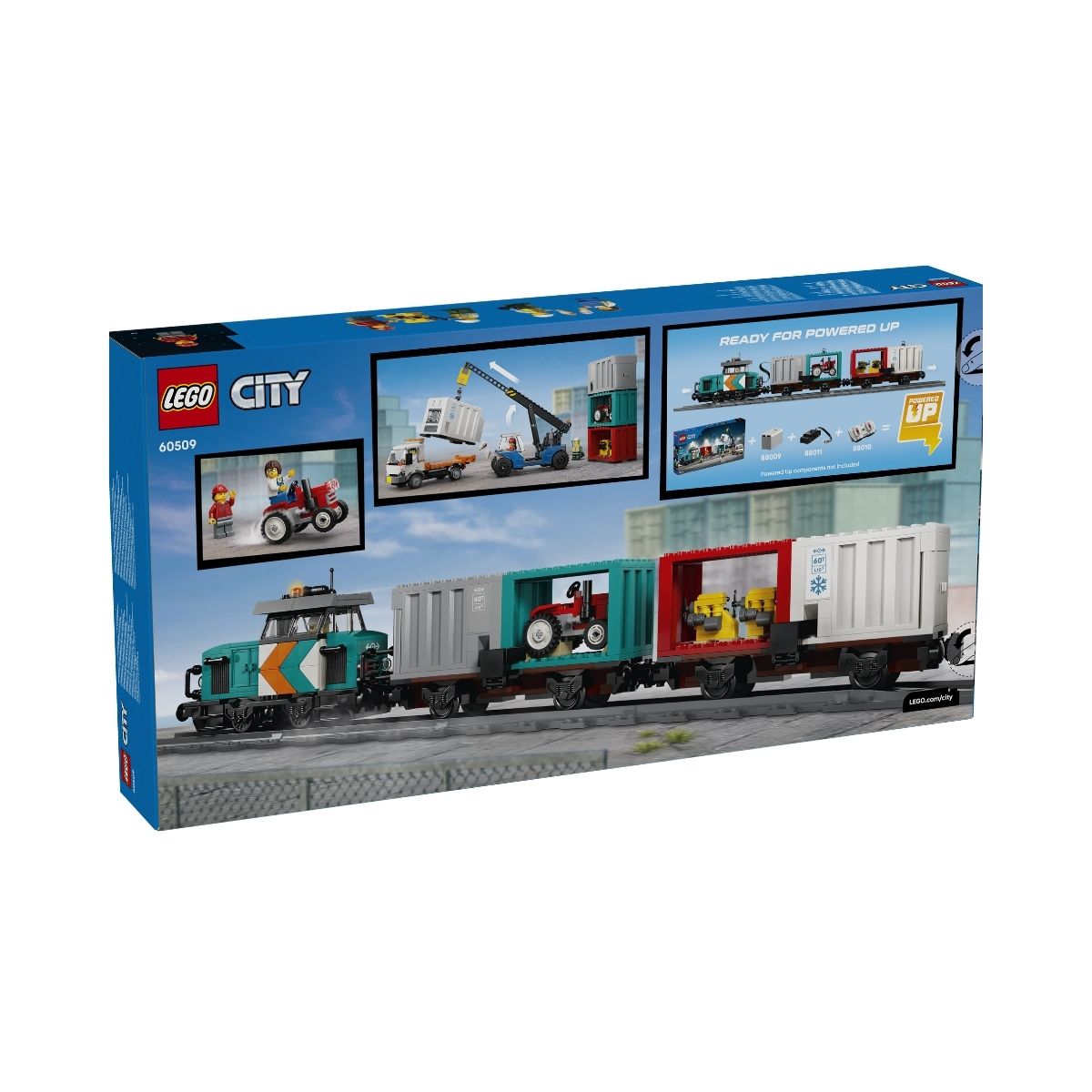 Đồ Chơi Lắp Ráp Tàu Hàng Cảng Biển Kèm Cần Cẩu & Xe Tải LEGO CITY 60509 (803 chi tiết)