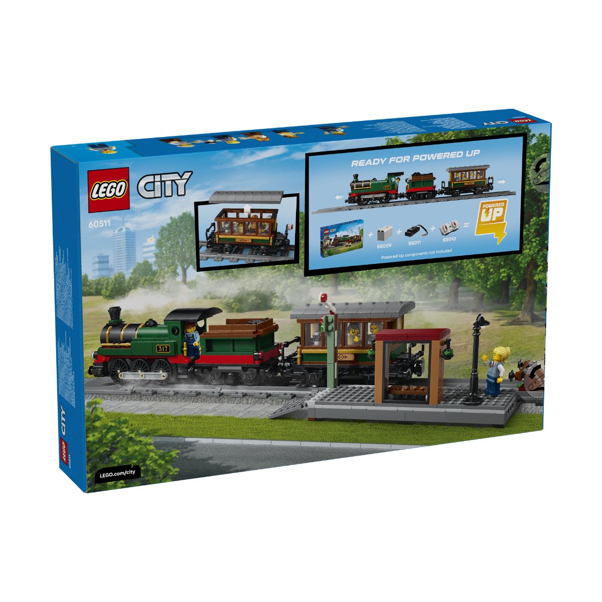 Đồ Chơi Lắp Ráp Tàu Hỏa Hơi Nước Cổ Điển LEGO CITY 60511 (575 chi tiết)