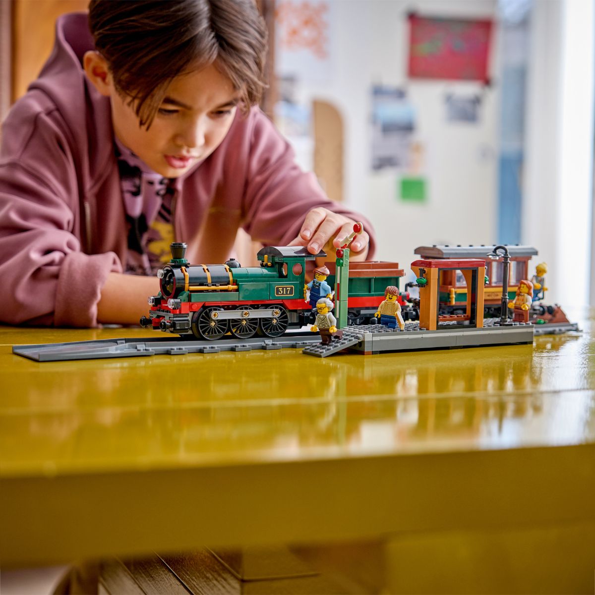 Đồ Chơi Lắp Ráp Tàu Hỏa Hơi Nước Cổ Điển LEGO CITY 60511 (575 chi tiết)