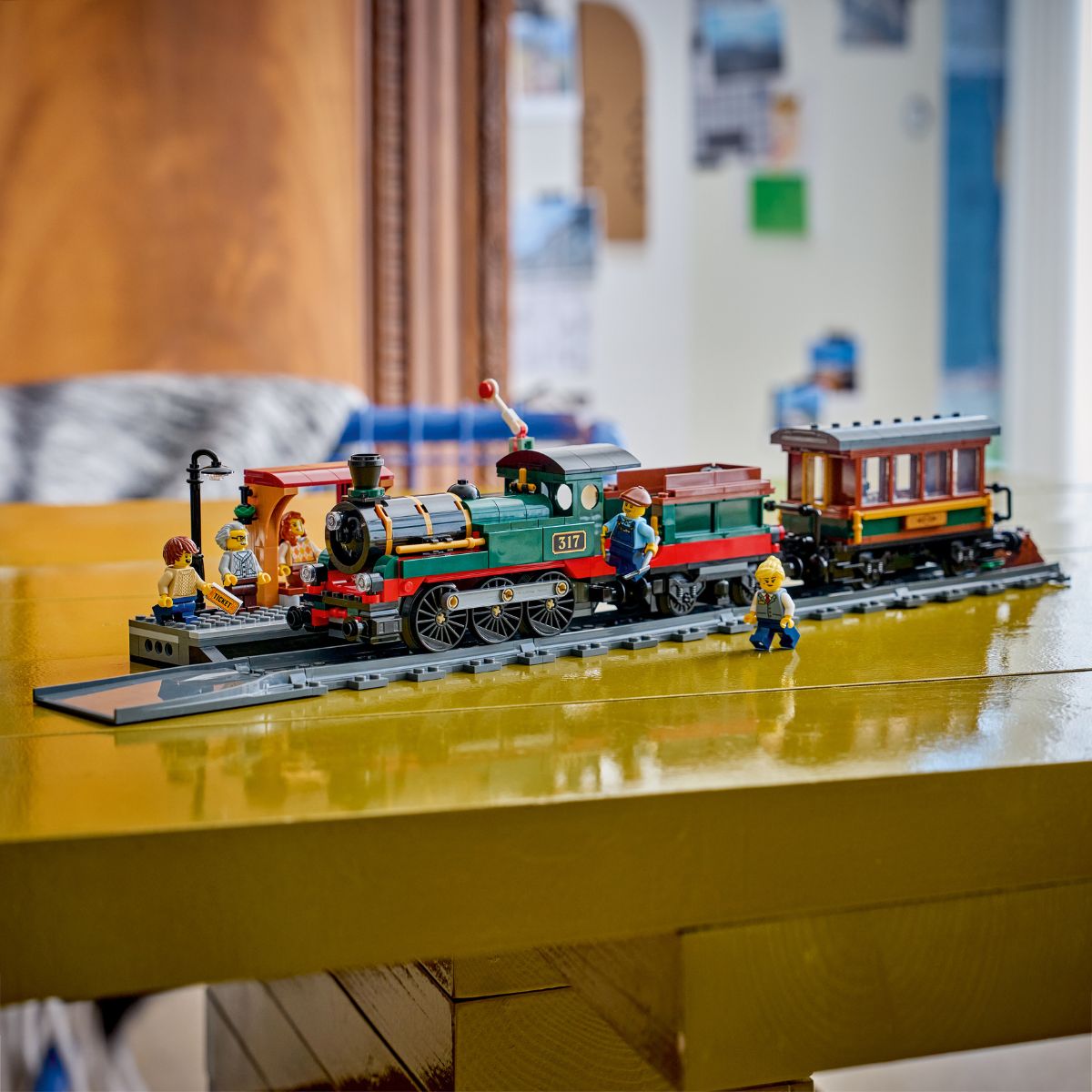 Đồ Chơi Lắp Ráp Tàu Hỏa Hơi Nước Cổ Điển LEGO CITY 60511 (575 chi tiết)