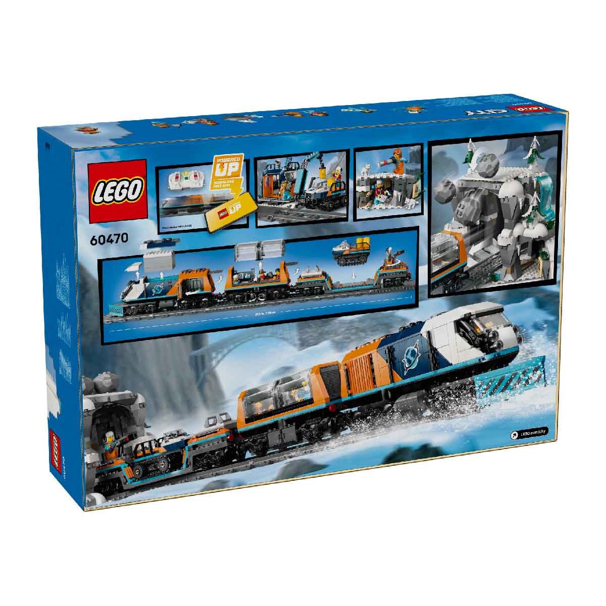 Đồ Chơi Lắp Ráp Tàu Lửa Khám Phá Bắc Cực LEGO CITY 60470 (1517 chi tiết)