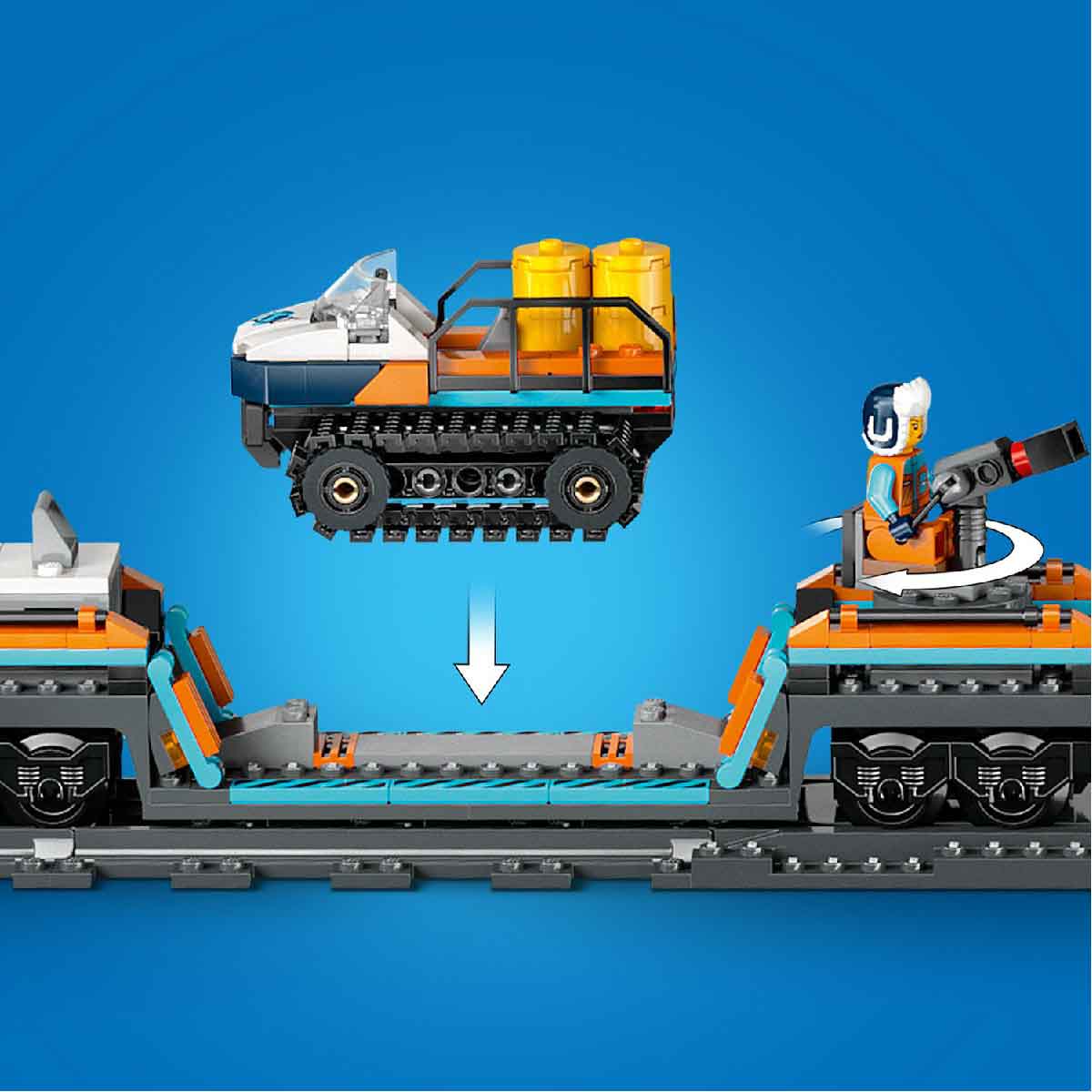 Đồ Chơi Lắp Ráp Tàu Lửa Khám Phá Bắc Cực LEGO CITY 60470 (1517 chi tiết)