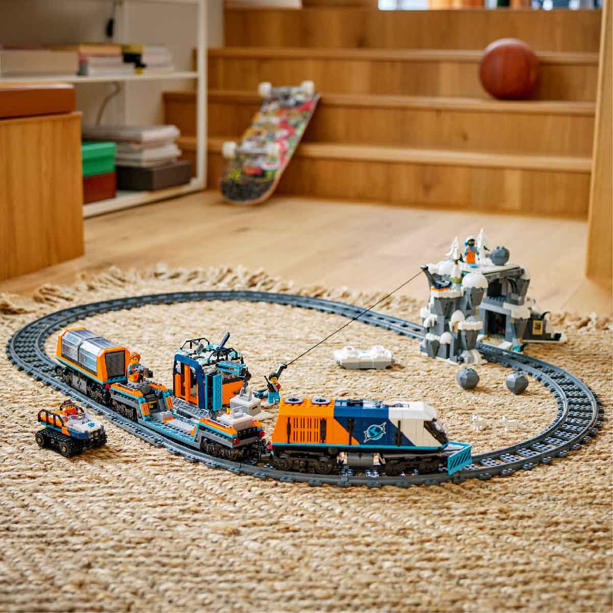 Đồ Chơi Lắp Ráp Tàu Lửa Khám Phá Bắc Cực LEGO CITY 60470 (1517 chi tiết)