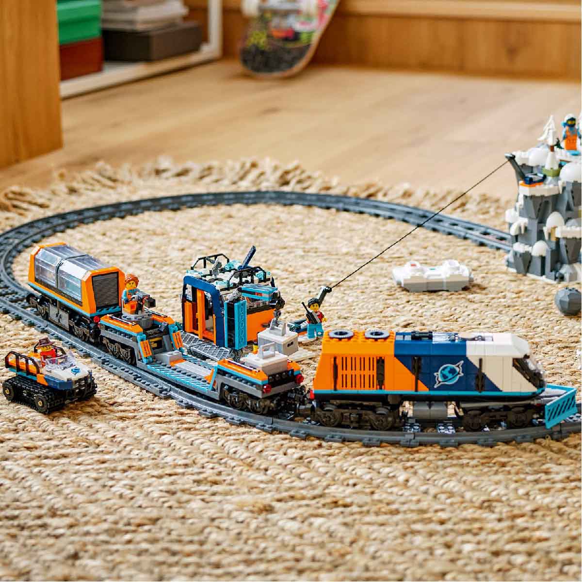 Đồ Chơi Lắp Ráp Tàu Lửa Khám Phá Bắc Cực LEGO CITY 60470 (1517 chi tiết)