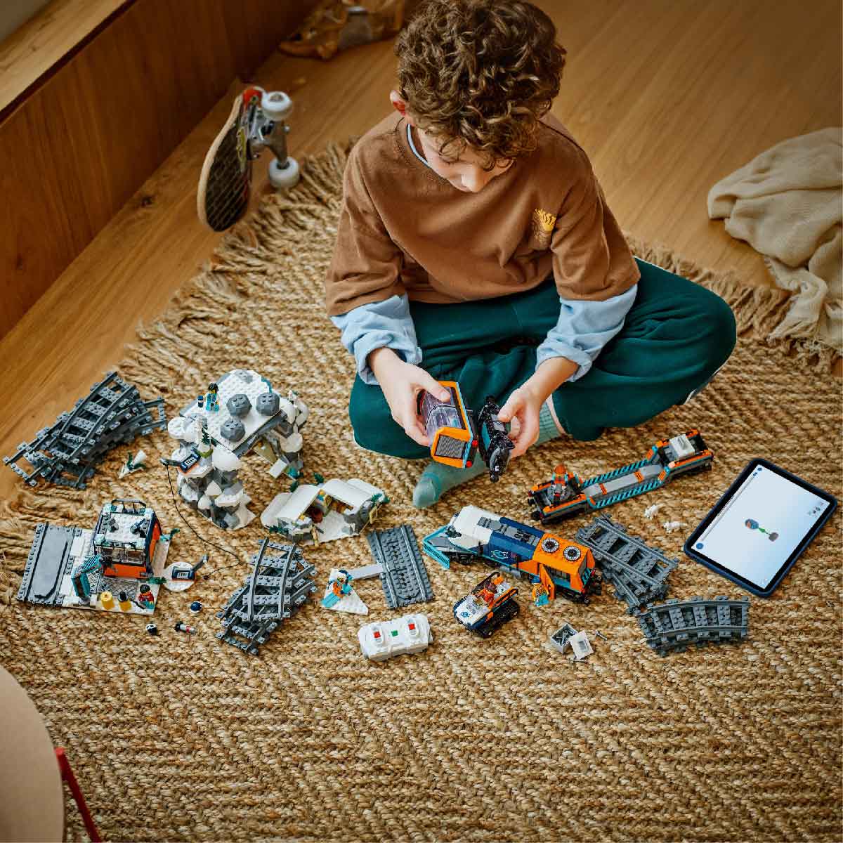 Đồ Chơi Lắp Ráp Tàu Lửa Khám Phá Bắc Cực LEGO CITY 60470 (1517 chi tiết)