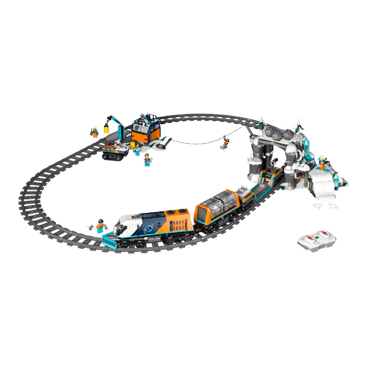 Đồ Chơi Lắp Ráp Tàu Lửa Khám Phá Bắc Cực LEGO CITY 60470 (1517 chi tiết)