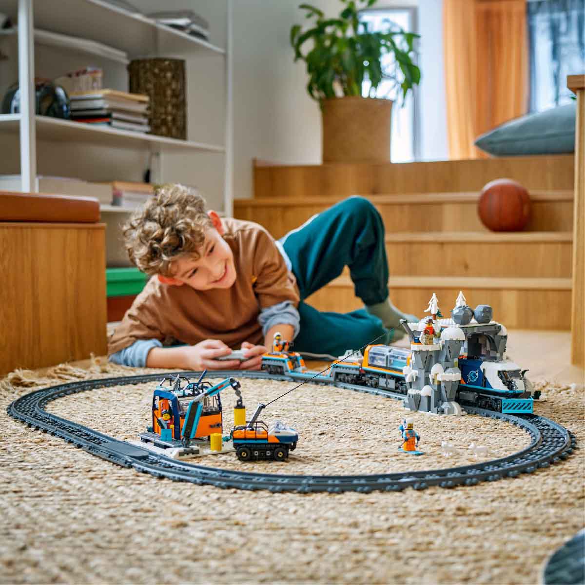 Đồ Chơi Lắp Ráp Tàu Lửa Khám Phá Bắc Cực LEGO CITY 60470 (1517 chi tiết)
