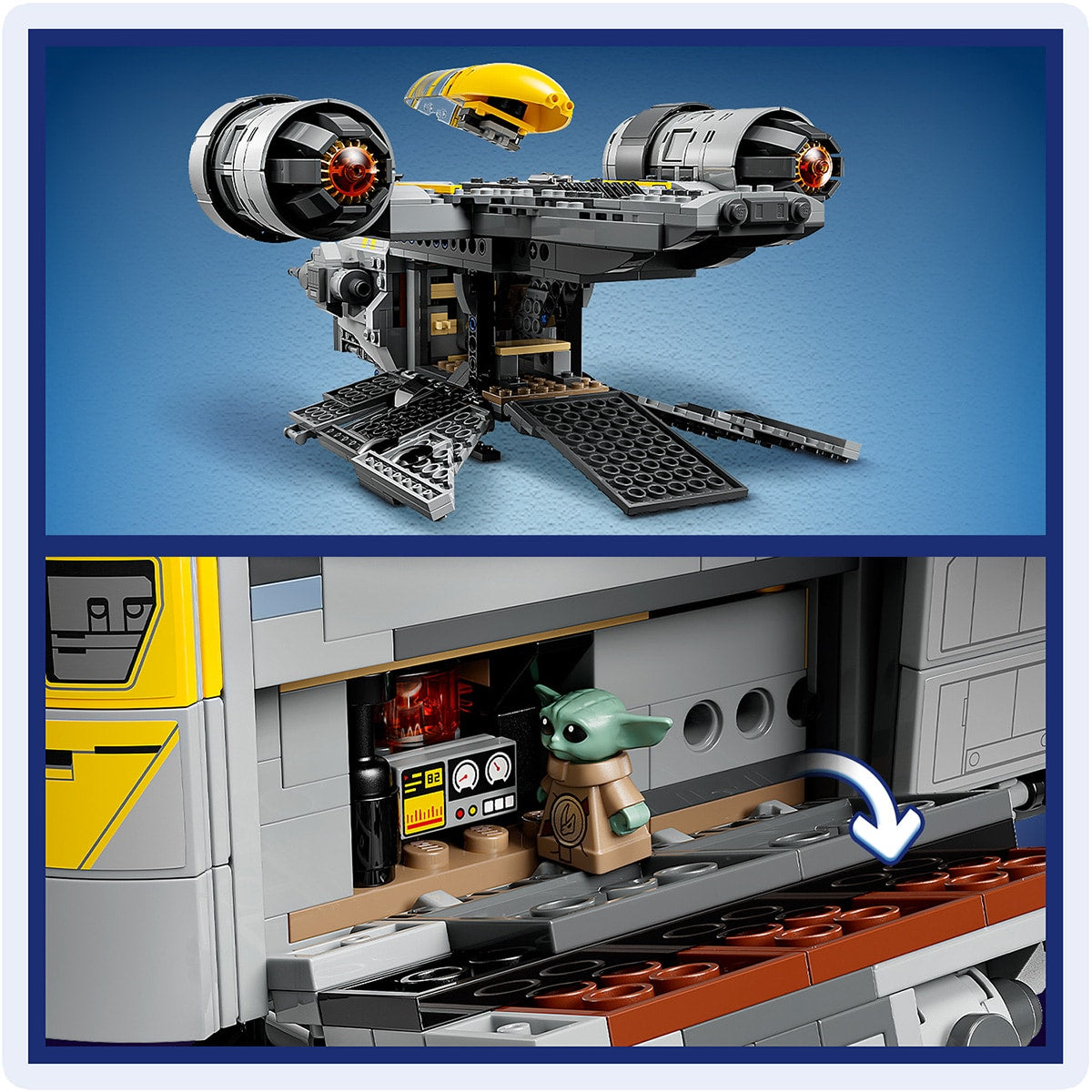 Đồ Chơi Lắp Ráp Tàu Vũ Trụ Razor Crest LEGO STAR WARS 75447