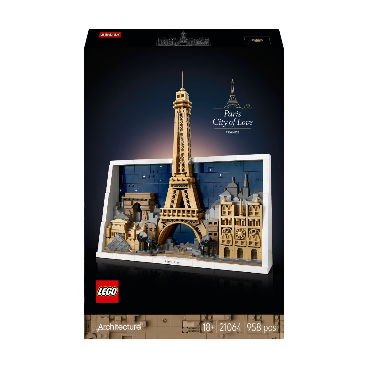 Đồ Chơi Lắp Ráp Thành Phố Paris LEGO ARCHITECTURE 21064 (958 chi tiết)
