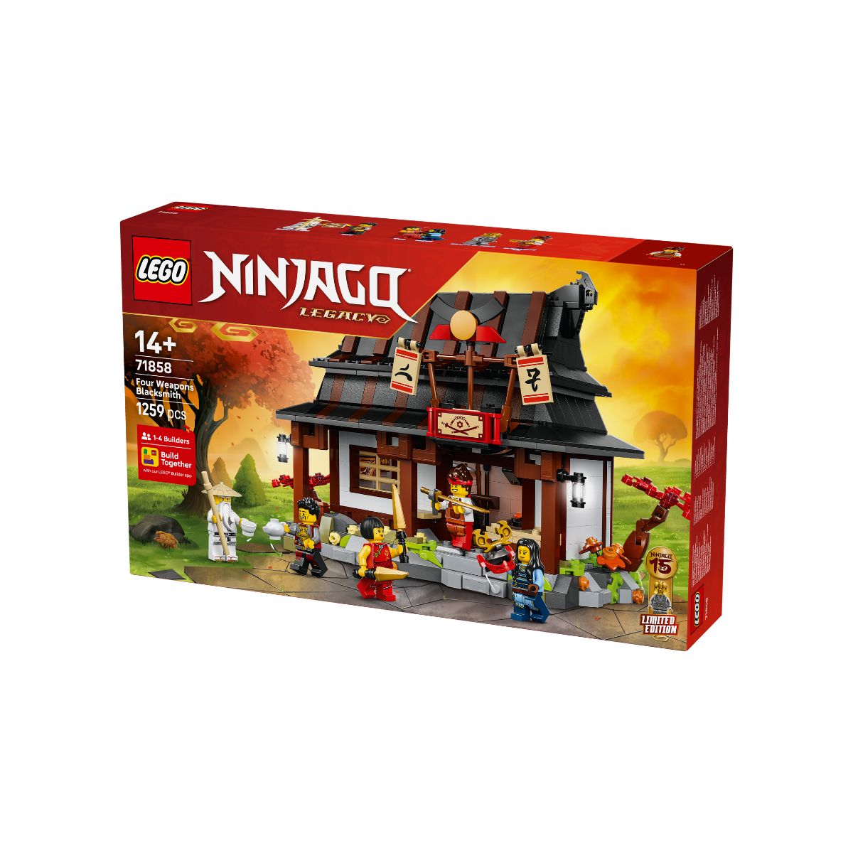 Đồ Chơi Lắp Ráp Thợ Rèn Bốn Vũ Khí – Kỷ Niệm 15 Năm LEGO NINJAGO 71858