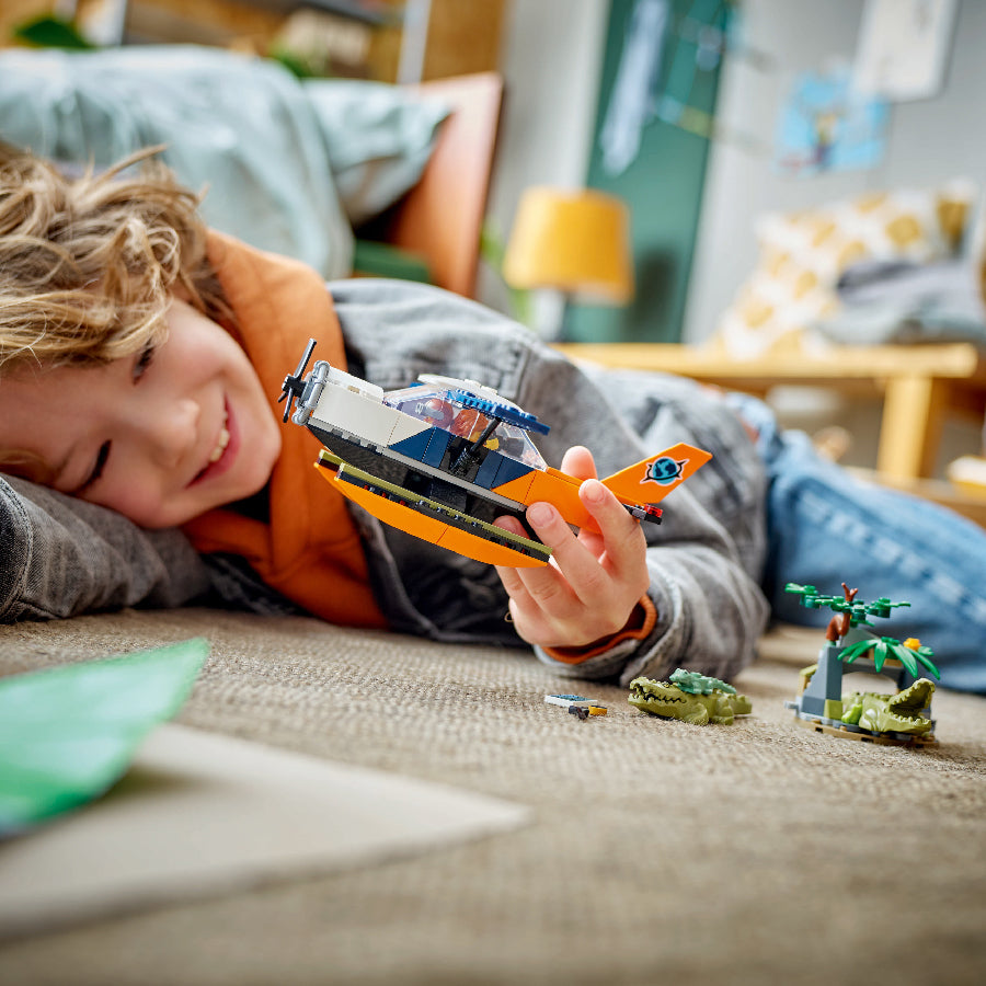 Đồ Chơi Lắp Ráp Thủy Phi Cơ Khám Phá Rừng Xanh LEGO CITY 60425 (177 chi tiết)