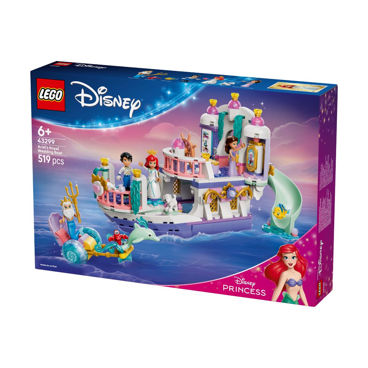Đồ Chơi Lắp Ráp Thuyền Đám Cưới Hoàng Gia Của Ariel LEGO DISNEY PRINCESS 43299 (519 chi tiết)