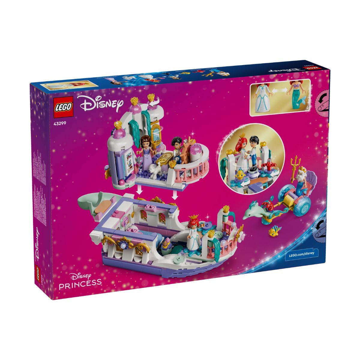 Đồ Chơi Lắp Ráp Thuyền Đám Cưới Hoàng Gia Của Ariel LEGO DISNEY PRINCESS 43299 (519 chi tiết)