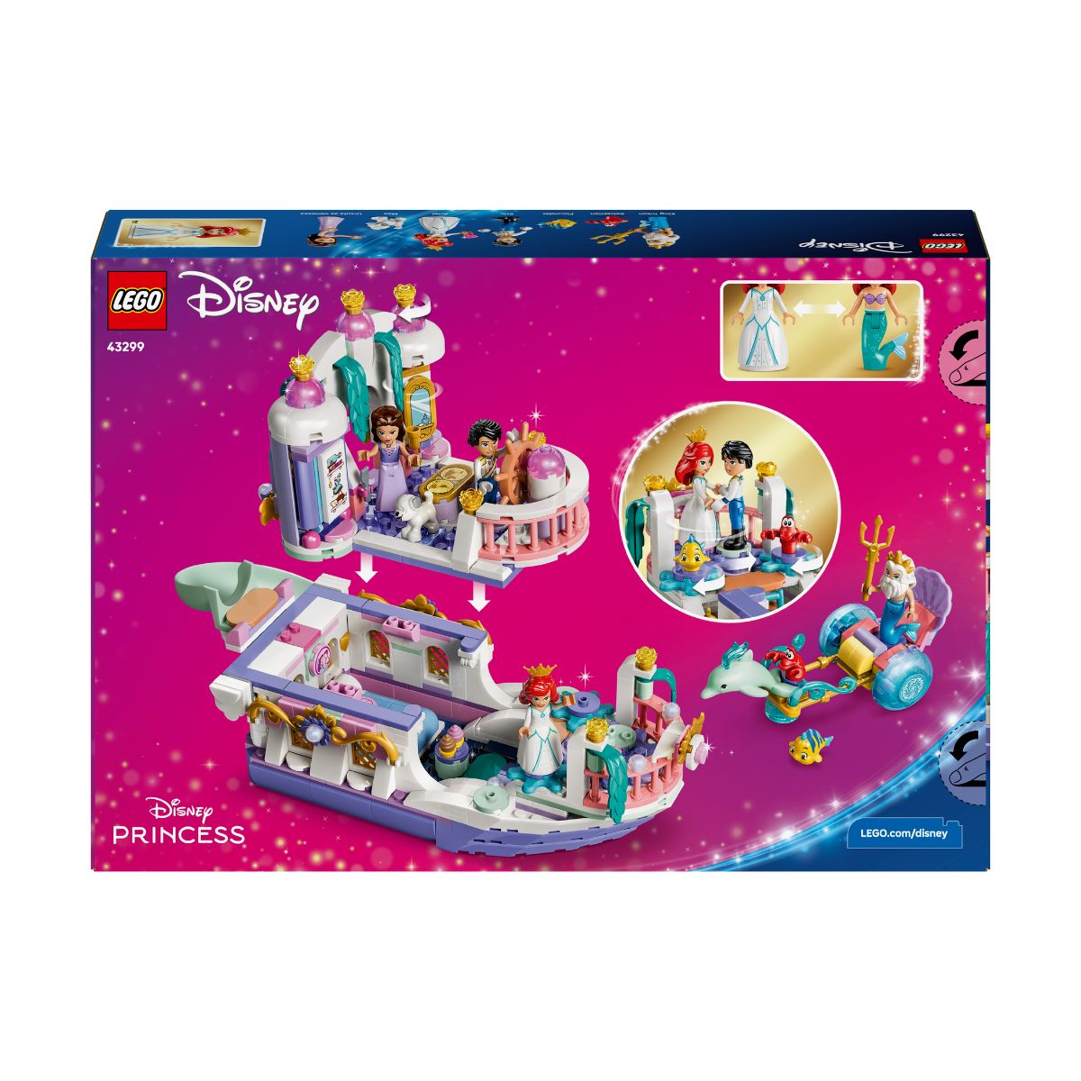 Đồ Chơi Lắp Ráp Thuyền Đám Cưới Hoàng Gia Của Ariel LEGO DISNEY PRINCESS 43299 (519 chi tiết)