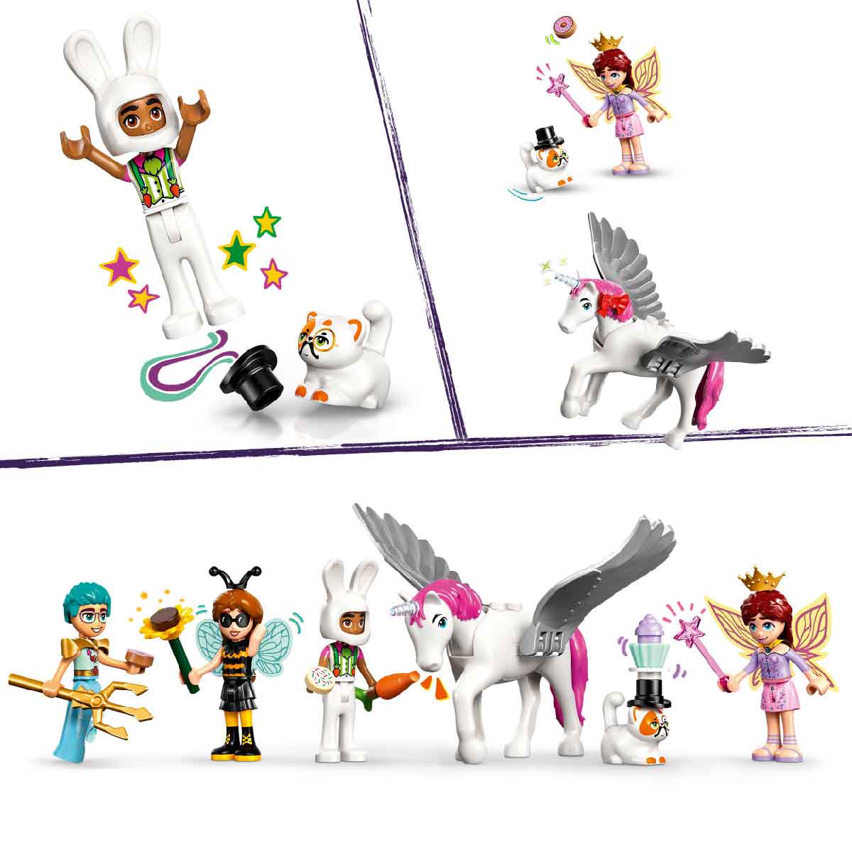 Đồ Chơi Lắp Ráp Tiệc Hóa Trang Chủ Đề Kỳ Lân Và Tiên LEGO FRIENDS 42661 (261 chi tiết)