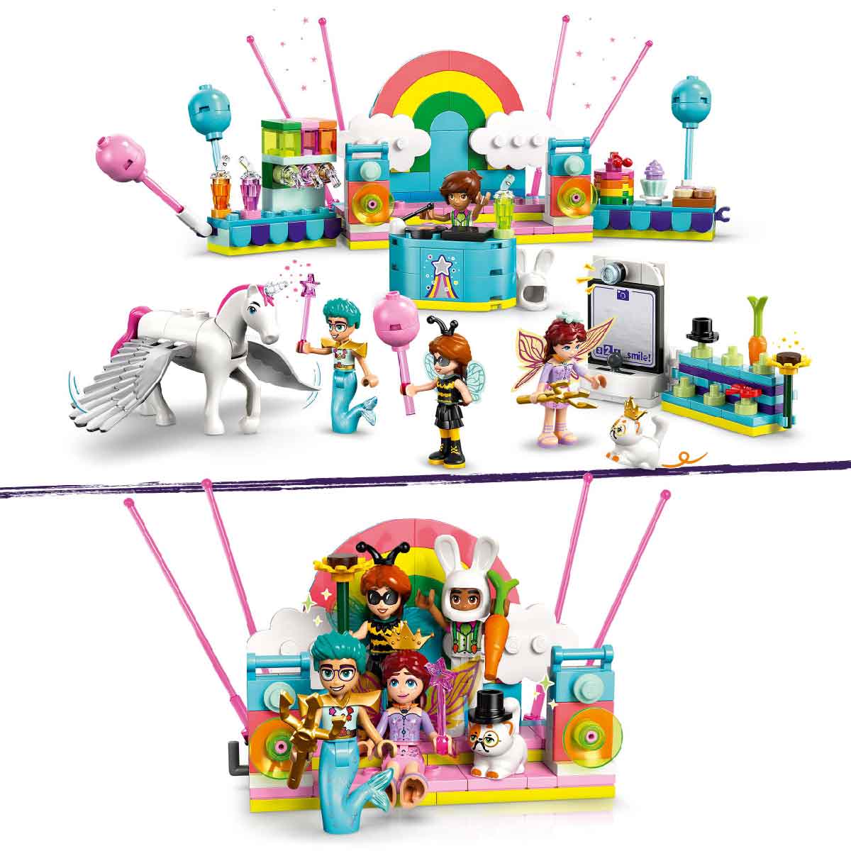 Đồ Chơi Lắp Ráp Tiệc Hóa Trang Chủ Đề Kỳ Lân Và Tiên LEGO FRIENDS 42661 (261 chi tiết)