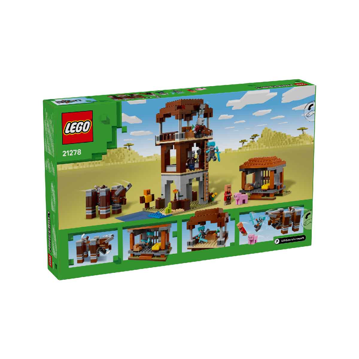 Đồ Chơi Lắp Ráp Trạm Canh Của Kẻ Cướp Và Quái Thú Ravager LEGO MINECRAFT 21278 (665 chi tiết)