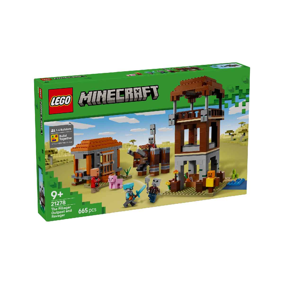 Đồ Chơi Lắp Ráp Trạm Canh Của Kẻ Cướp Và Quái Thú Ravager LEGO MINECRAFT 21278 (665 chi tiết)