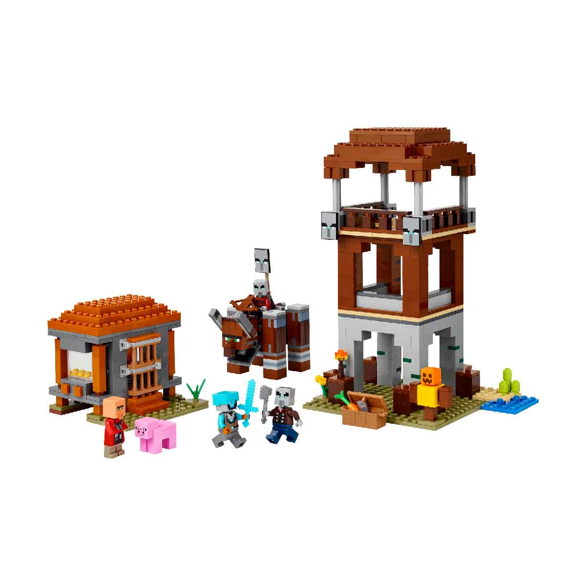 do-choi-lap-rap-tram-canh-cua-ke-cuop-va-quai-thu-ravager-lego-minecraft-21278-03