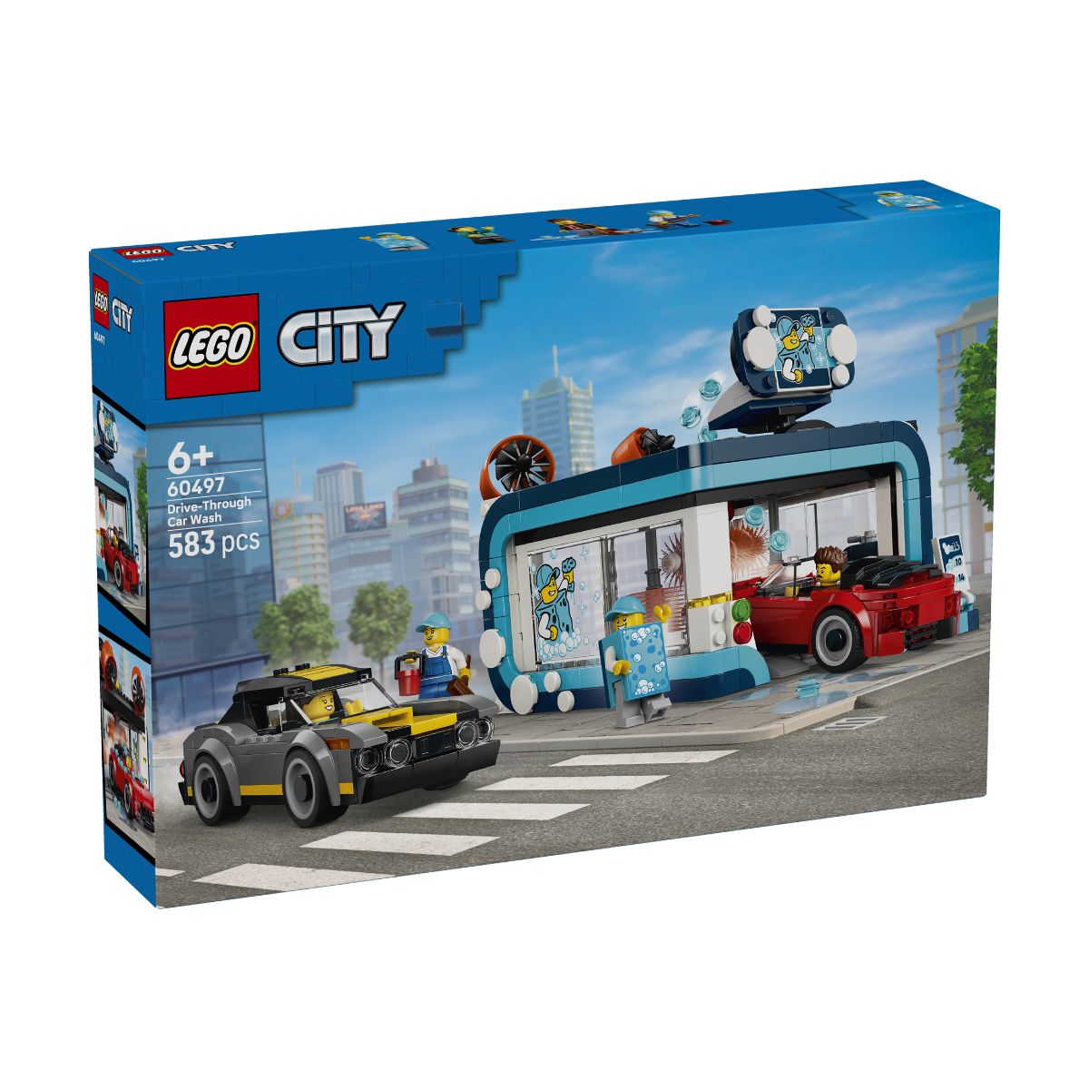 Đồ Chơi Lắp Ráp Trạm Rửa Xe Tự Động LEGO CITY 60497 (583 chi tiết)