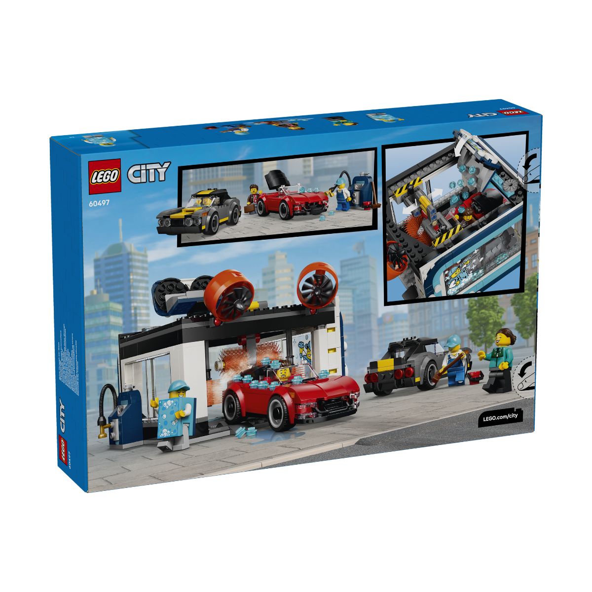 Đồ Chơi Lắp Ráp Trạm Rửa Xe Tự Động LEGO CITY 60497 (583 chi tiết)