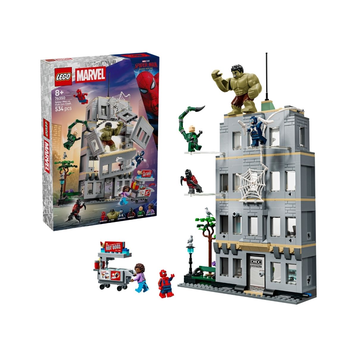 Đồ Chơi Lắp Ráp Trận Chiến Ở Tòa Nhà Cùng Spider-Man LEGO SUPERHEROES 76350 (534 chi tiết)
