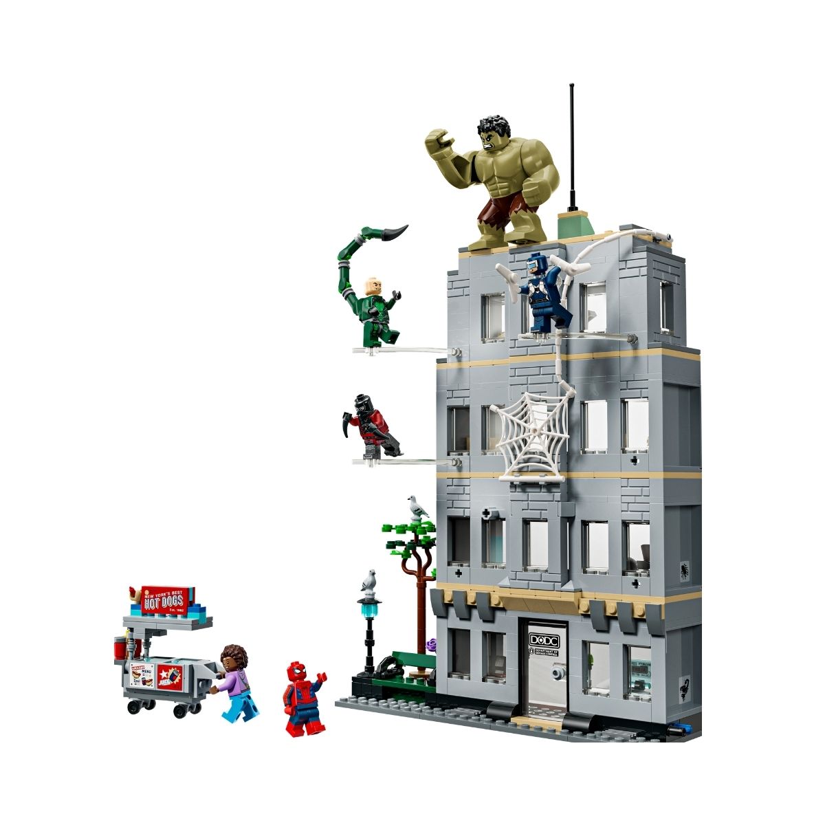 Đồ Chơi Lắp Ráp Trận Chiến Ở Tòa Nhà Cùng Spider-Man LEGO SUPERHEROES 76350 (534 chi tiết)