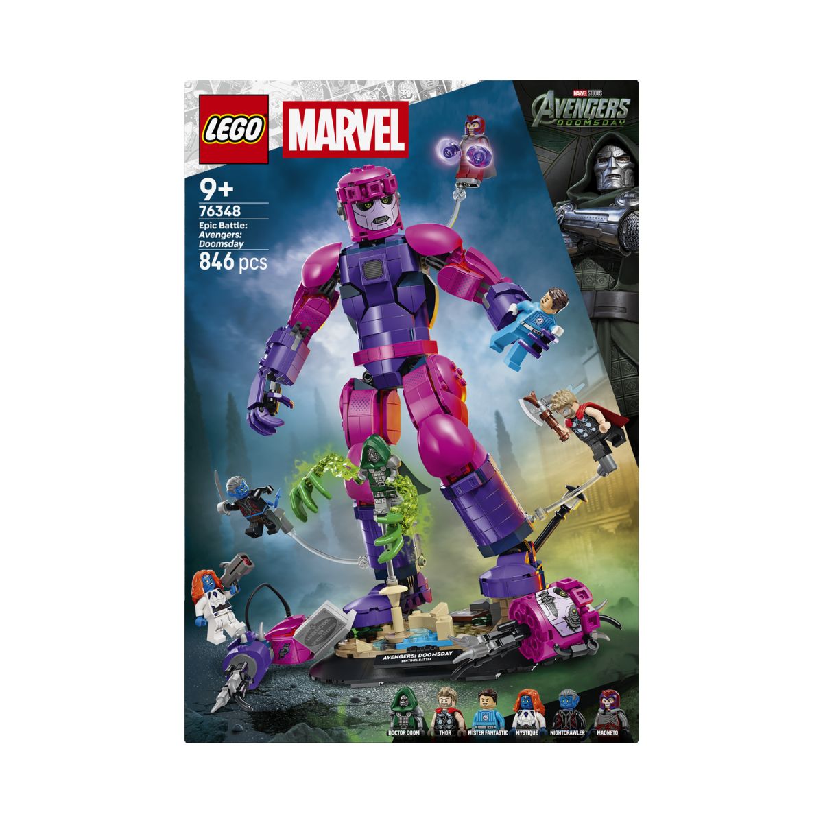 Đồ Chơi Lắp Ráp Trận chiến Sử Thi Avengers: Doomsday LEGO SUPERHEROES 76348 (846 Chi Tiết)