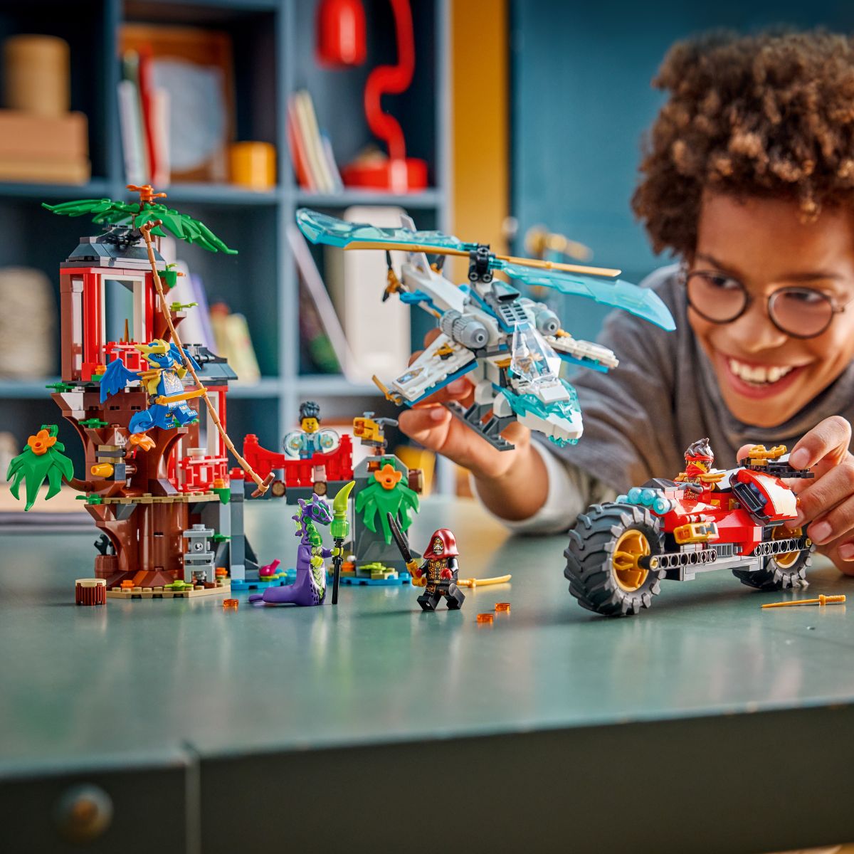 Đồ Chơi Lắp Ráp Trận Chiến Tại Nhà Cây LEGO NINJAGO 71857 (642 chi tiết)