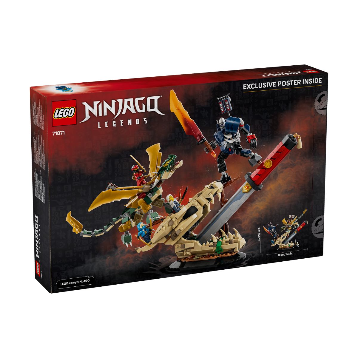 Đồ Chơi Lắp Ráp Trận Chiến Tại Thanh Long Kiếm LEGO NINJAGO 71871 (1016 chi tiết)