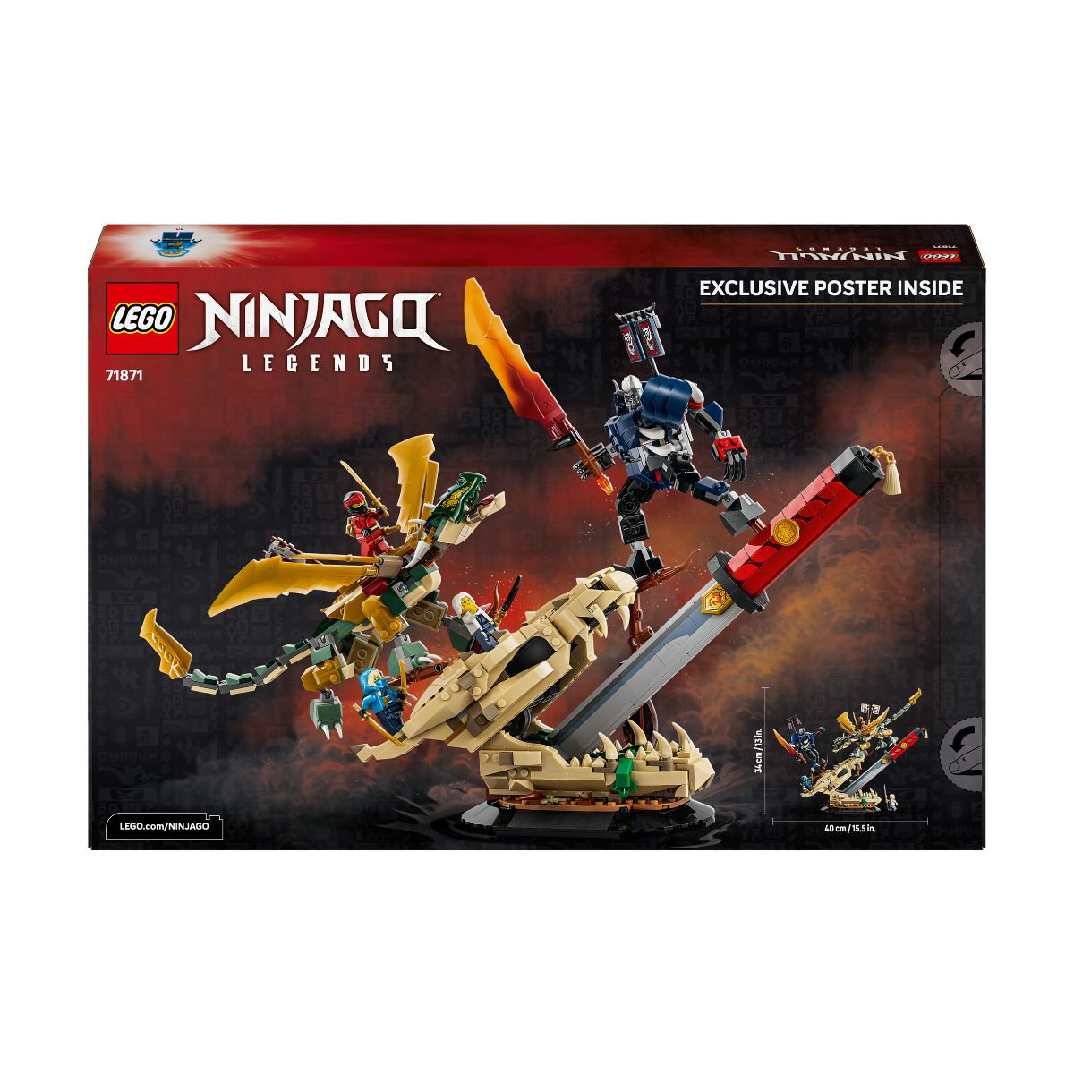 Đồ Chơi Lắp Ráp Trận Chiến Tại Thanh Long Kiếm LEGO NINJAGO 71871 (1016 chi tiết)