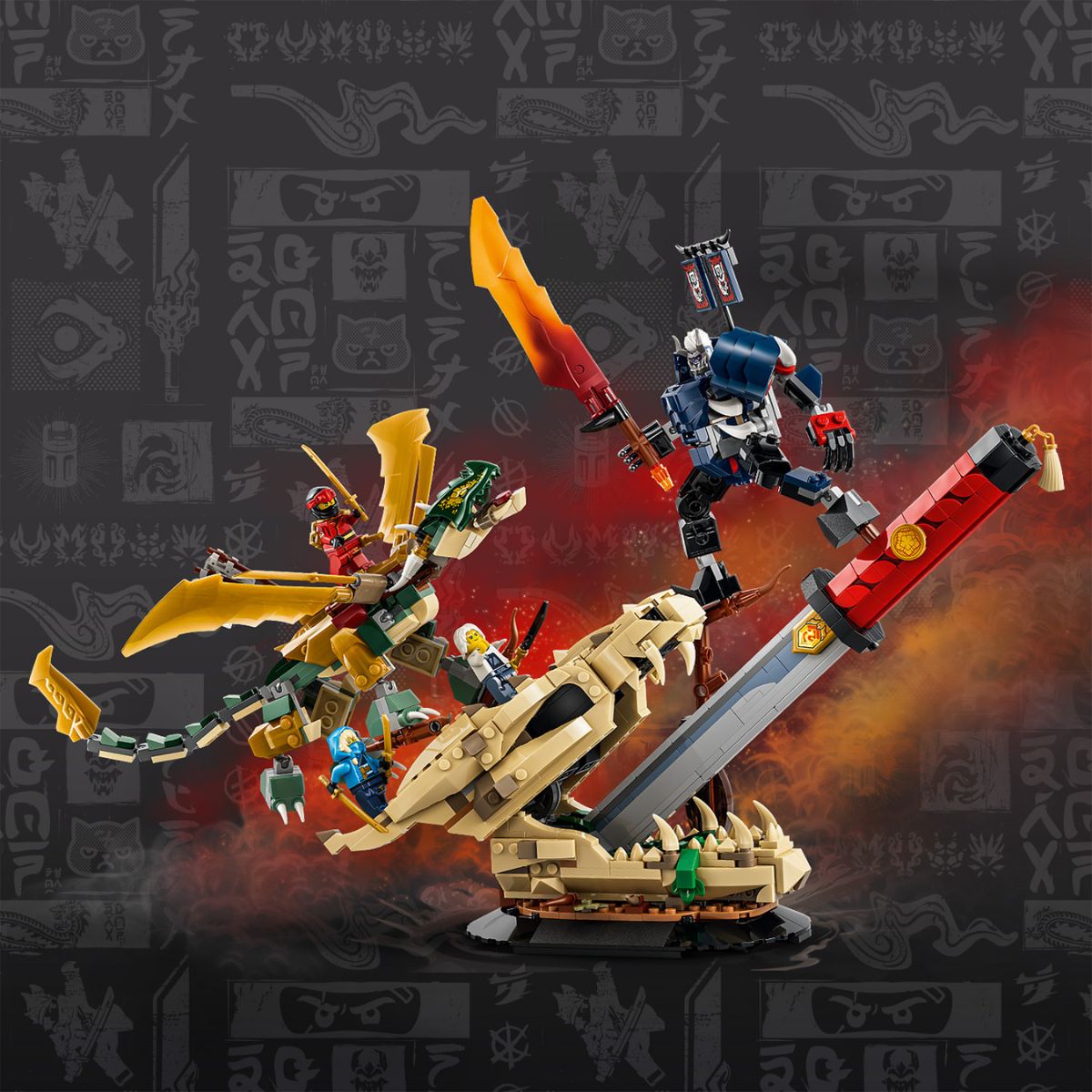 Đồ Chơi Lắp Ráp Trận Chiến Tại Thanh Long Kiếm LEGO NINJAGO 71871 (1016 chi tiết)
