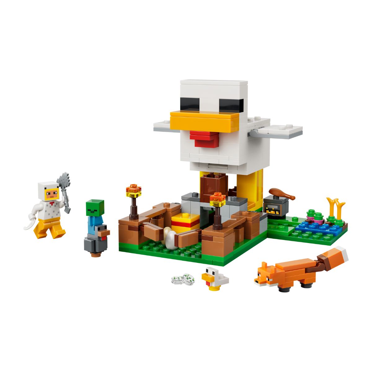Đồ Chơi Lắp Ráp Trang Trại Gà LEGO MINECRAFT 21585 (233 chi tiết)