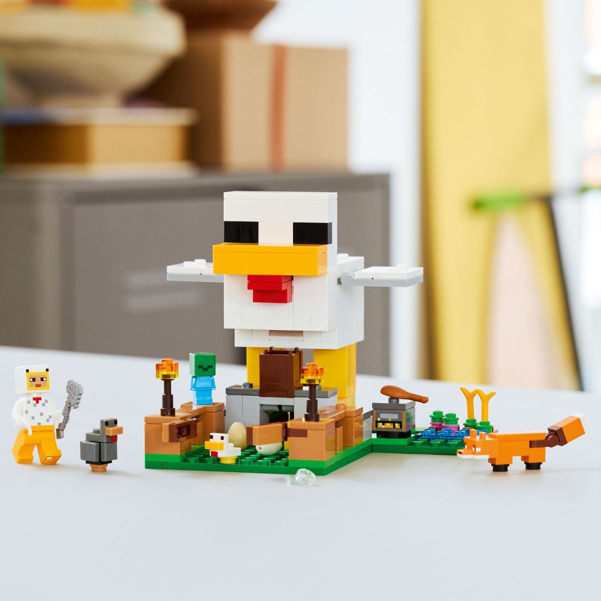 Đồ Chơi Lắp Ráp Trang Trại Gà LEGO MINECRAFT 21585 (233 chi tiết)