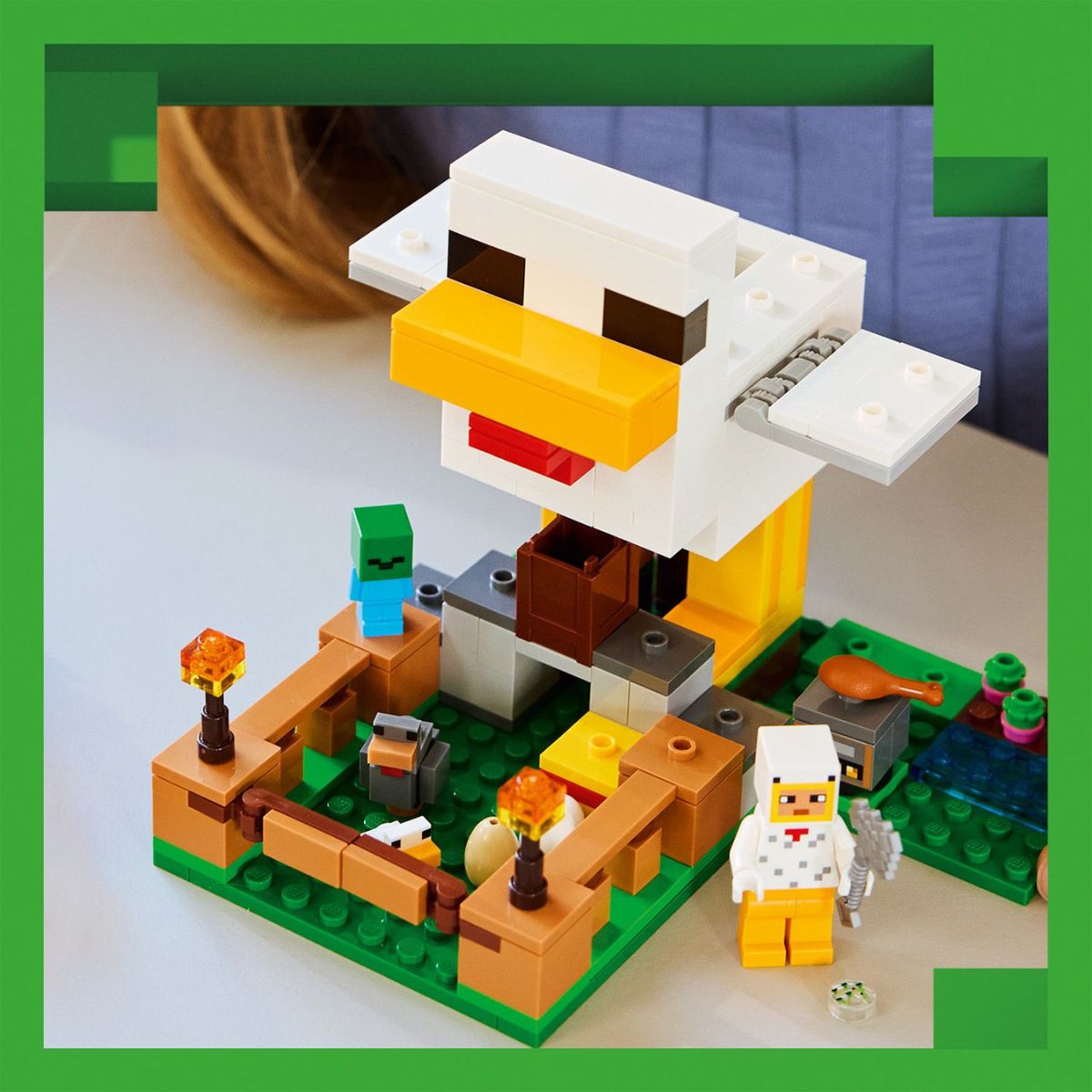 Đồ Chơi Lắp Ráp Trang Trại Gà LEGO MINECRAFT 21585 (233 chi tiết)
