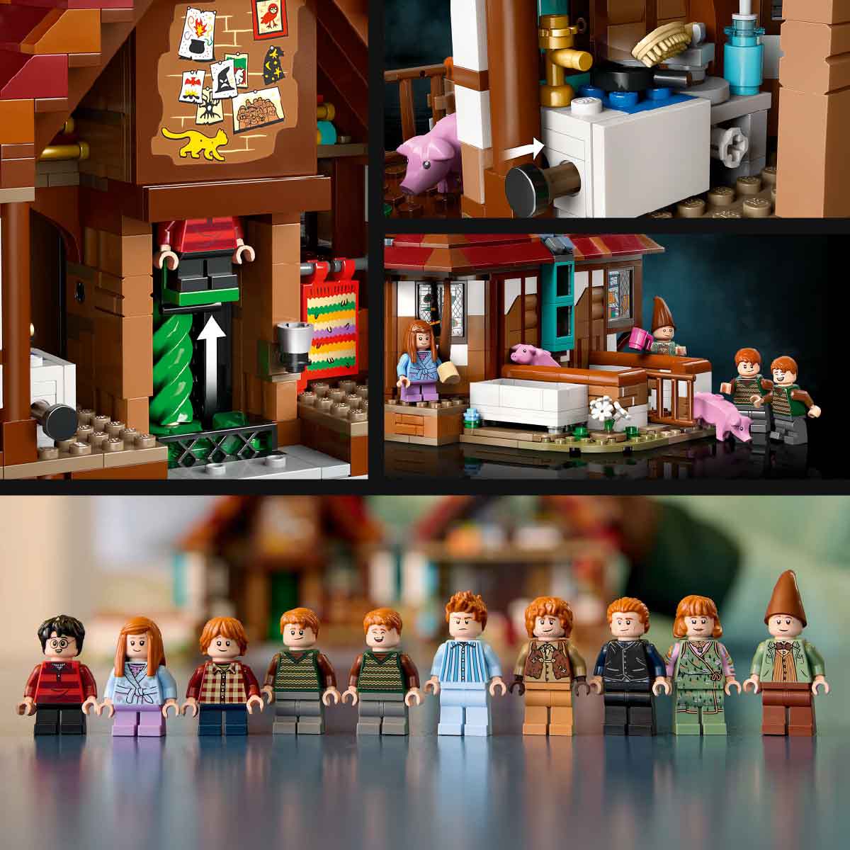 Đồ Chơi Lắp Ráp Trang Trại Hang Sóc Của Gia Đình Weasley LEGO HARRY POTTER 76437