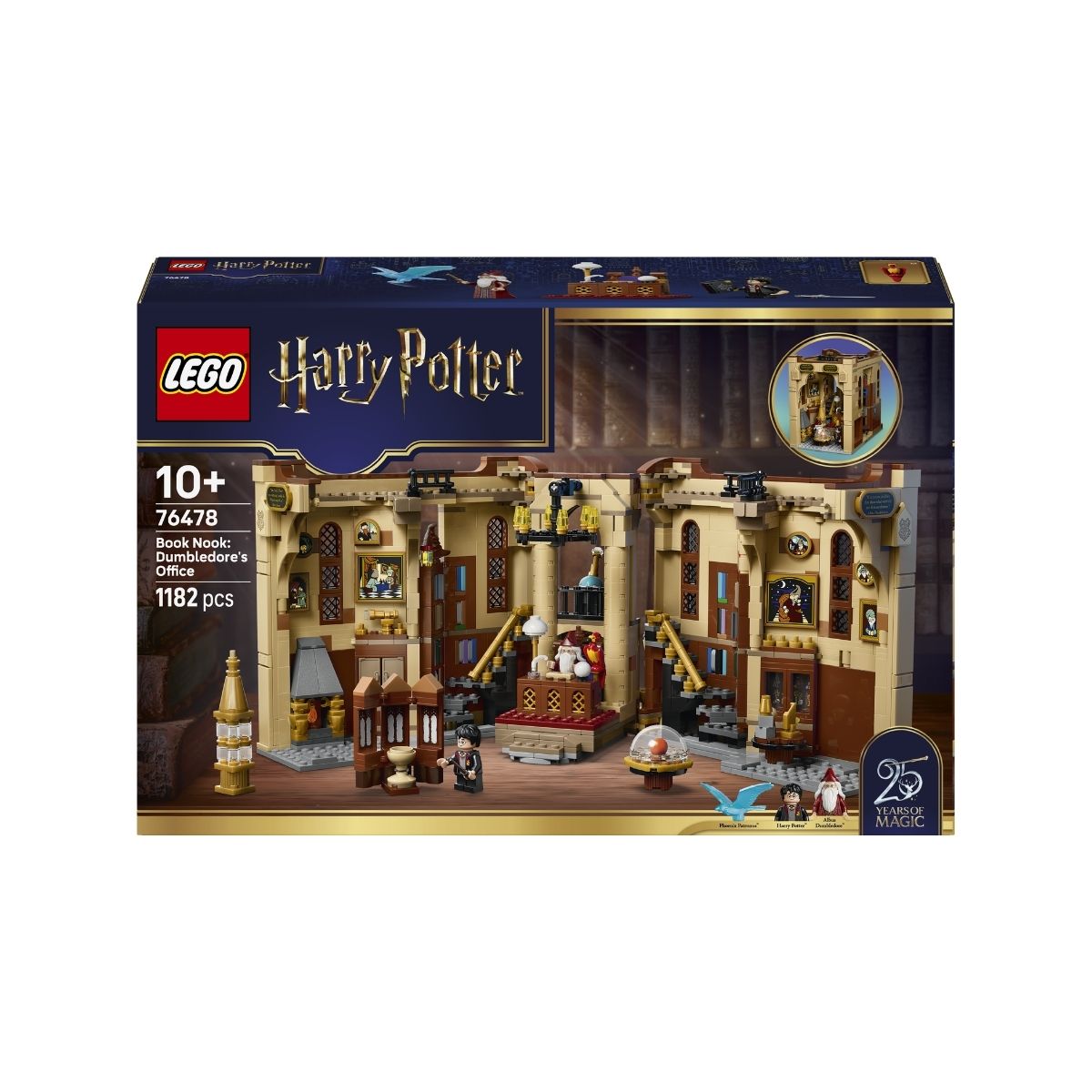Đồ Chơi Lắp Ráp Trang Trí Kệ Sách Văn Phòng Thầy Dumbledore LEGO HARRY POTTER 76478 (1182 chi tiết)
