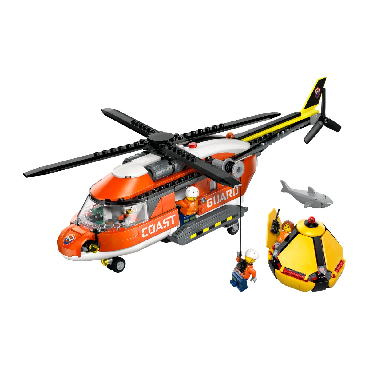 Đồ Chơi Lắp Ráp Trực Thăng Bảo Vệ Bờ Biển LEGO CITY 60503 (551 chi tiết)