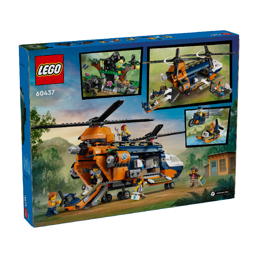 Đồ Chơi Lắp Ráp Trực Thăng Giải Cứu Đội Leo Núi LEGO CITY 60437 (881 chi tiết)