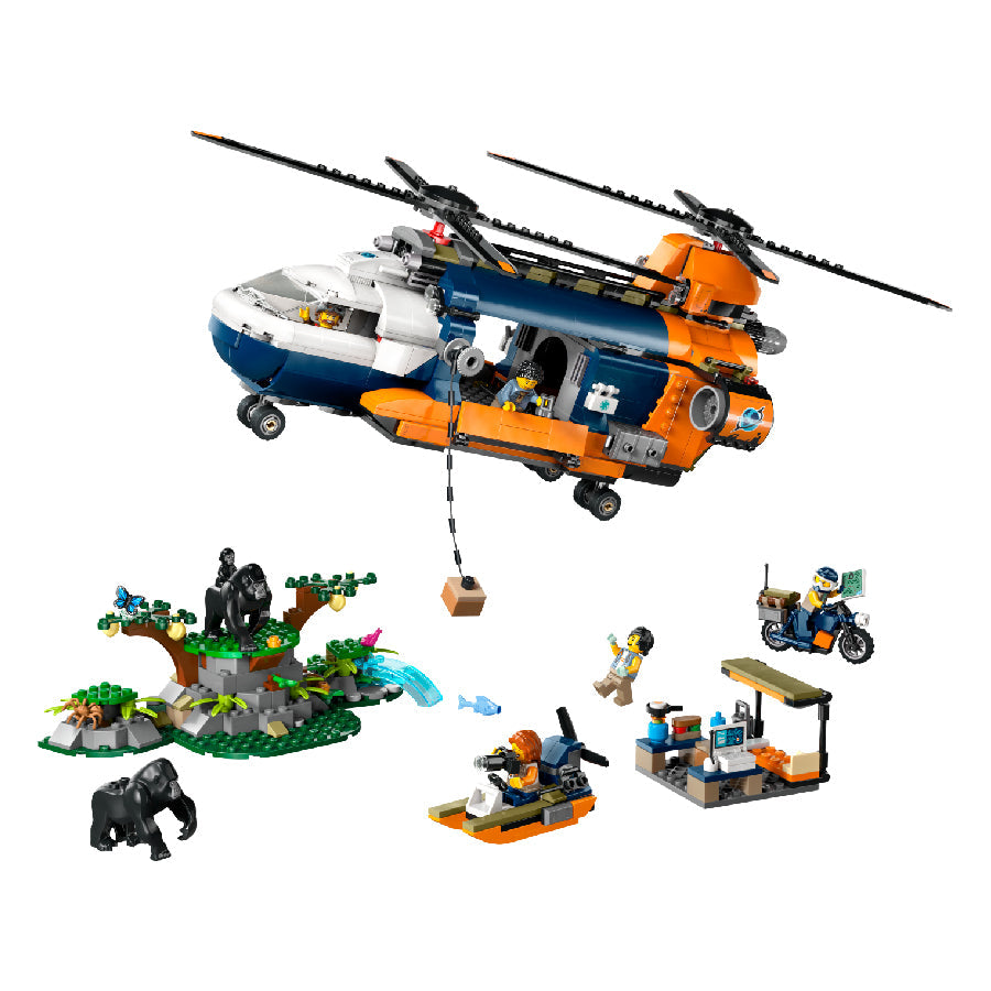 Đồ Chơi Lắp Ráp Trực Thăng Giải Cứu Đội Leo Núi LEGO CITY 60437 (881 chi tiết)
