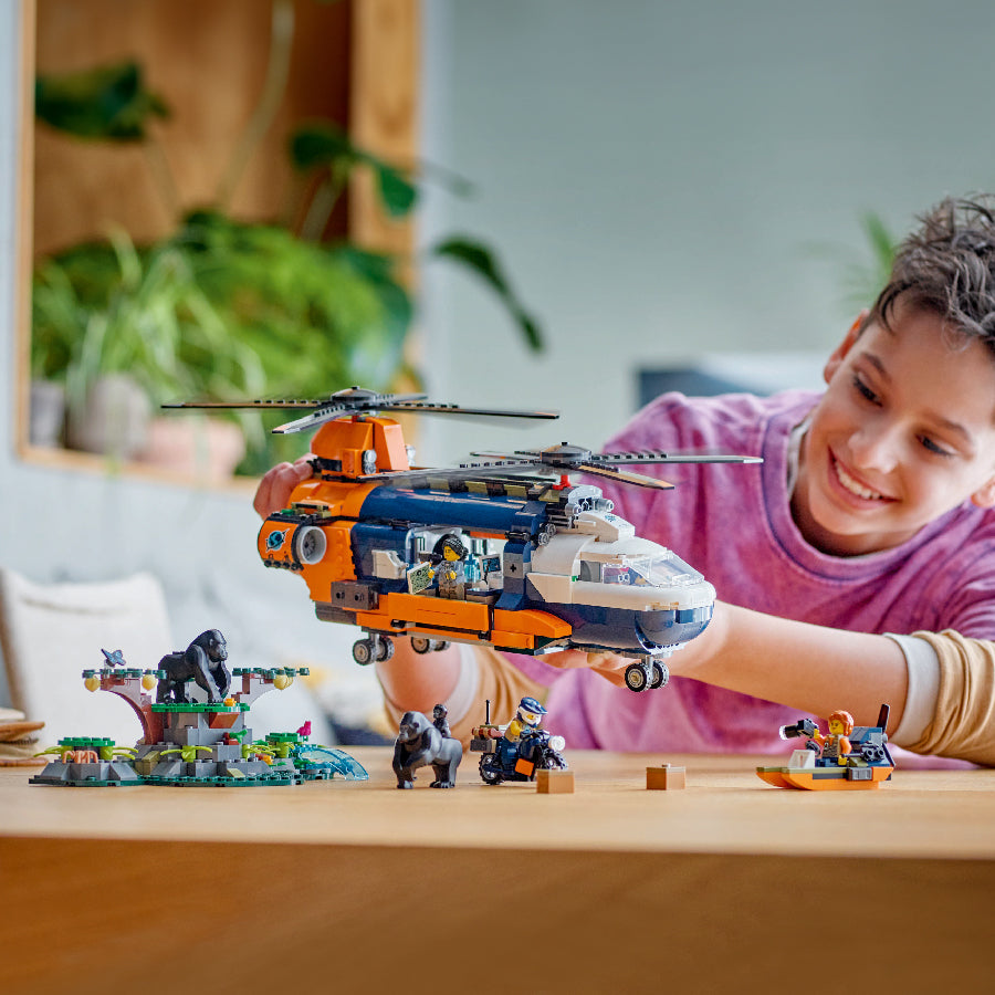 Đồ Chơi Lắp Ráp Trực Thăng Giải Cứu Đội Leo Núi LEGO CITY 60437 (881 chi tiết)