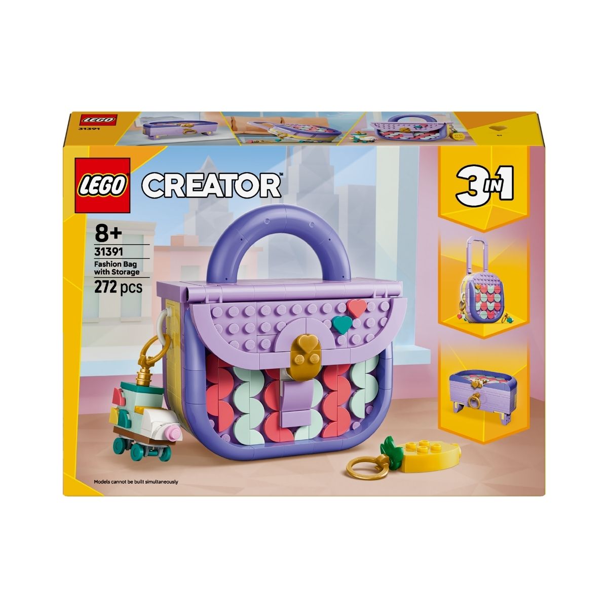 Đồ Chơi Lắp Ráp Túi Xách Thời Trang Có Ngăn Kéo LEGO CREATOR 31391 (272 chi tiết)