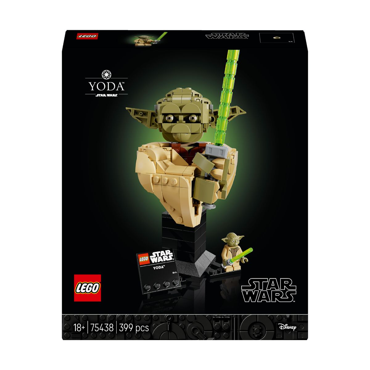 Đồ Chơi Lắp Ráp Tượng Bán Thân Yoda LEGO STAR WARS 75438 (399 Chi Tiết)