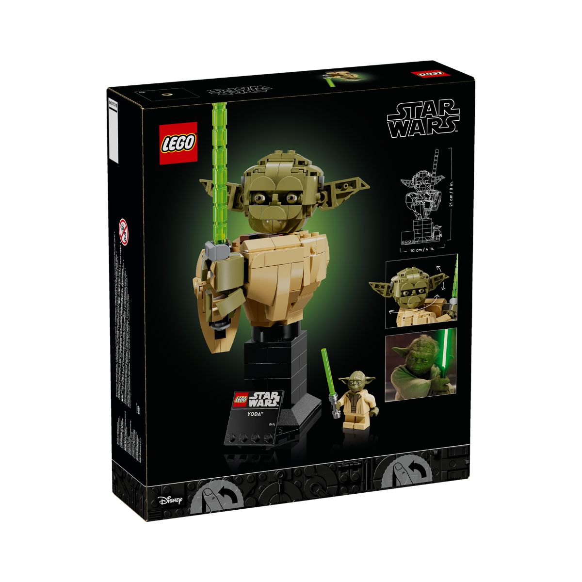 Đồ Chơi Lắp Ráp Tượng Bán Thân Yoda LEGO STAR WARS 75438 (399 Chi Tiết)