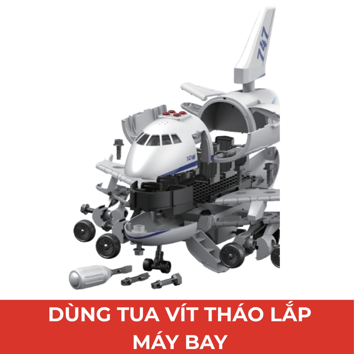 Đồ Chơi Lắp Ráp Vecto Diy - Máy Bay Chở Hành Khách VECTO VT9089