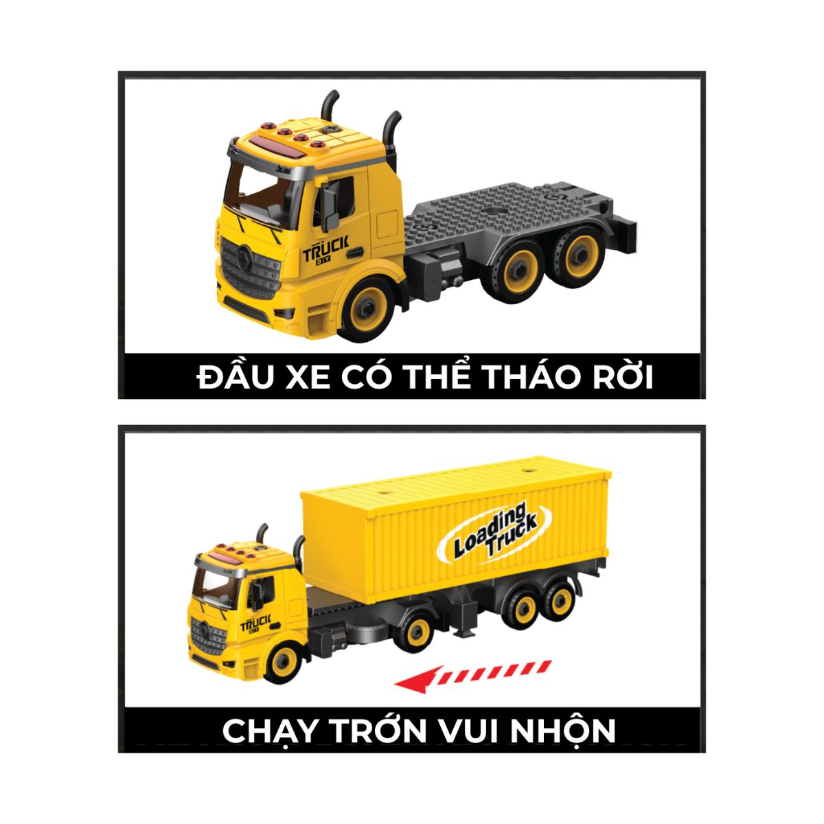 Đồ Chơi Lắp Ráp Vecto Diy - Xe Tải Thùng Container VECTO VT9086A