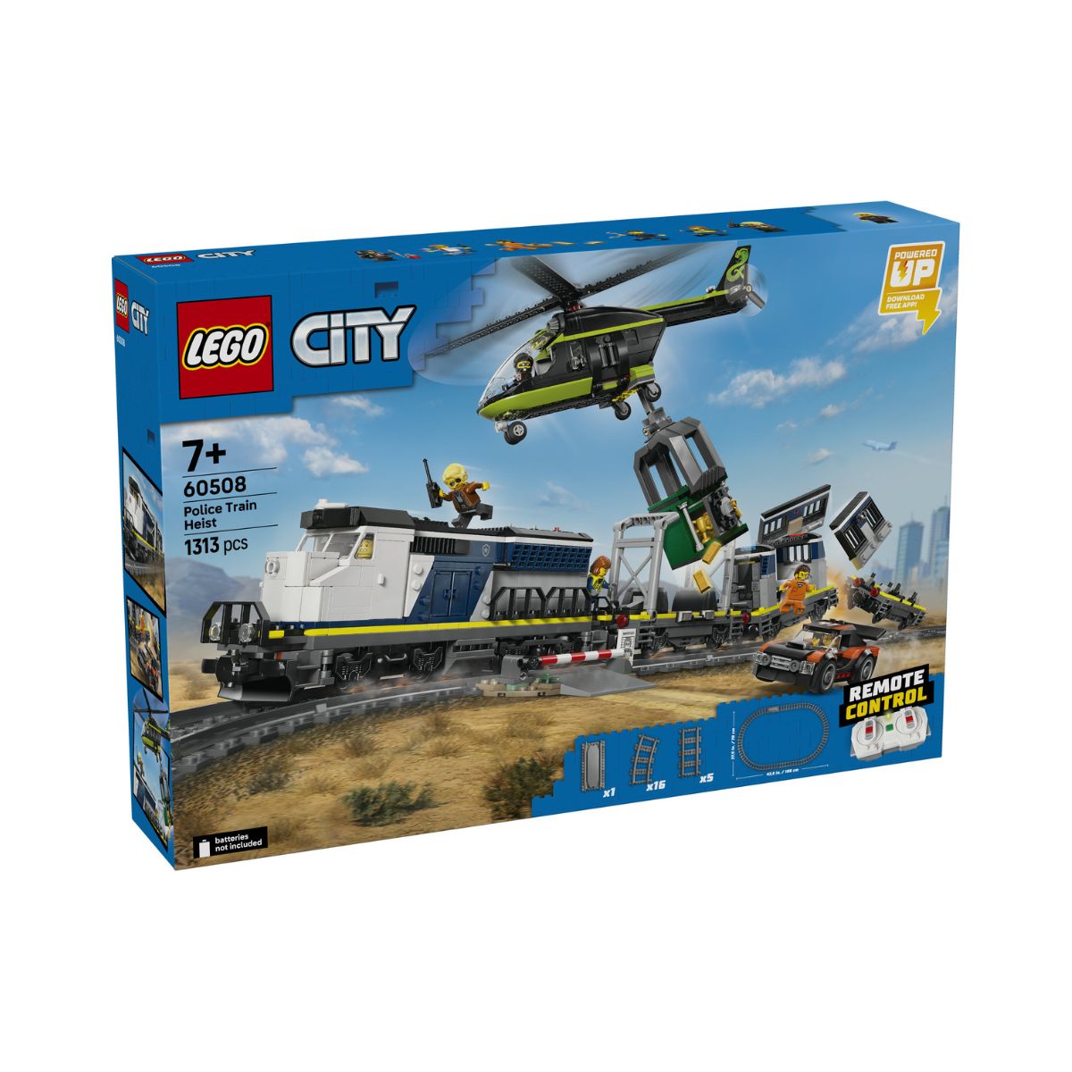 Đồ Chơi Lắp Ráp Vụ Cướp Tàu Hỏa Cảnh Sát LEGO CITY 60508 (1313 Chi Tiết)