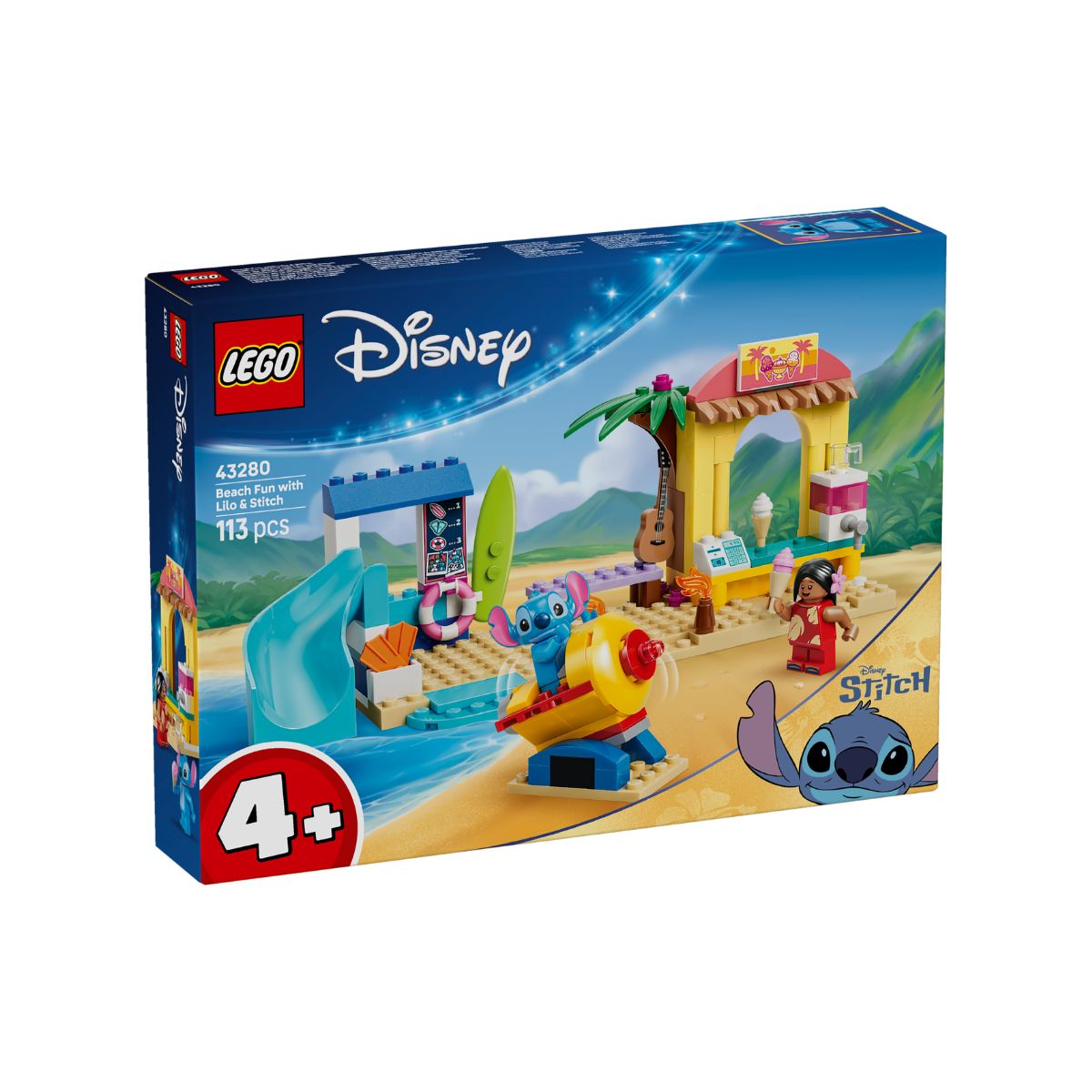 Đồ Chơi Lắp Ráp Vui Chơi Bãi Biển Cùng Lilo & Stitch LEGO DISNEY PRINCESS 43280 (113 chi tiết)