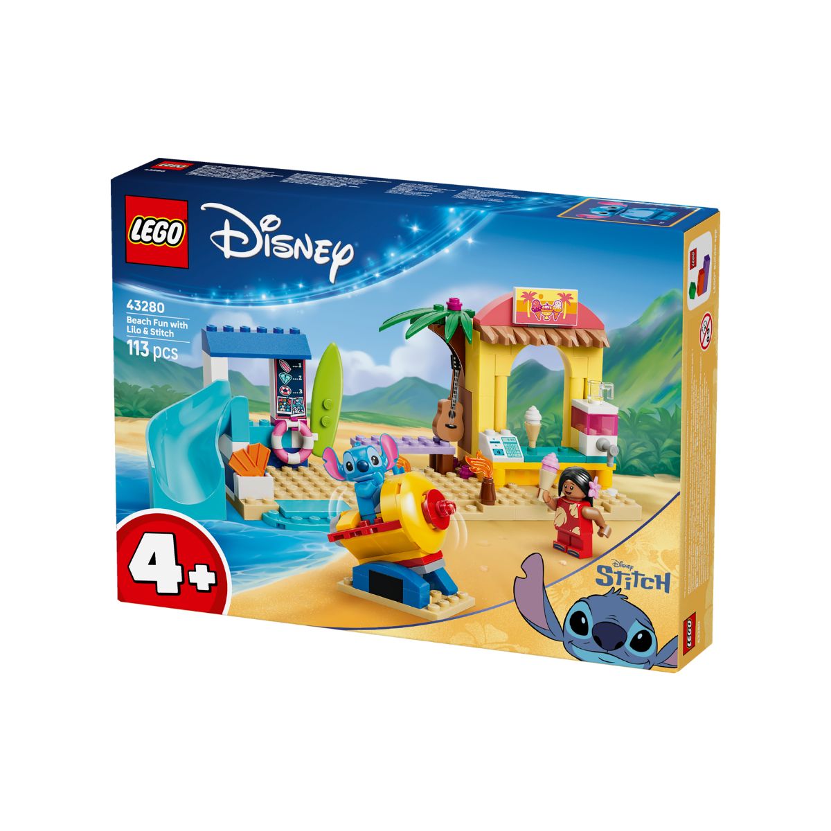 Đồ Chơi Lắp Ráp Vui Chơi Bãi Biển Cùng Lilo & Stitch LEGO DISNEY PRINCESS 43280 (113 chi tiết)